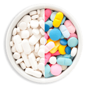 White vs pigmented tablets