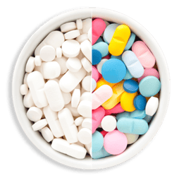 White vs pigmented tablets